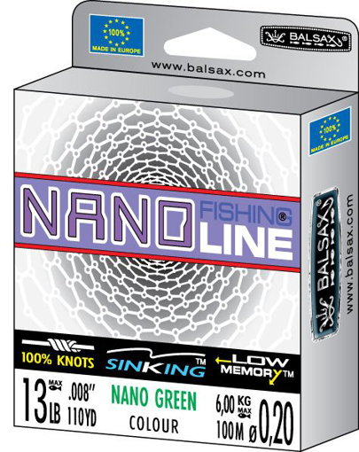 Picture of Balsax Nano Green 300m 0.18mm 5.00kg