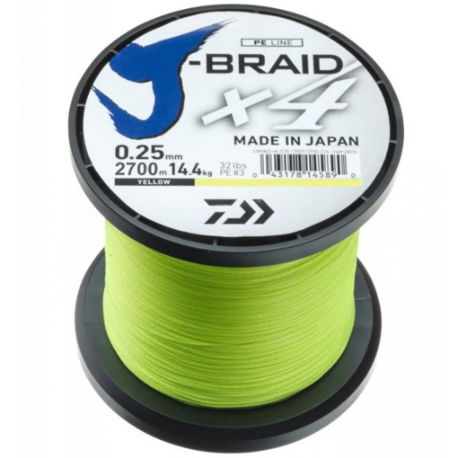 Bild von Daiwa J-Braid X4 Žlutá, 0.13mm 5.9kg 1m