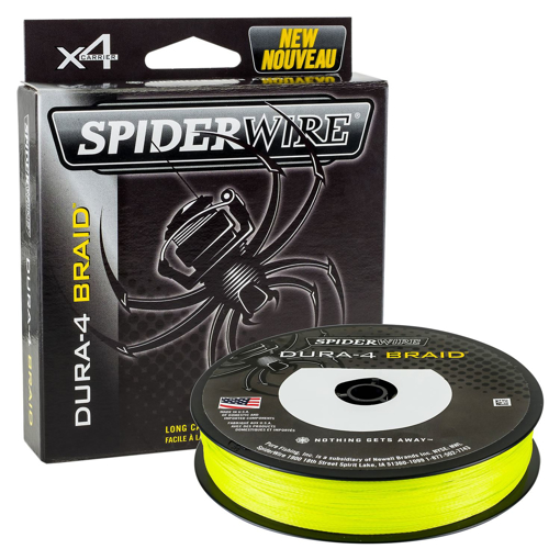 Bild von SpiderWire Dura 4 Hi-Vis Yellow 150m 0.20mm 17.0kg