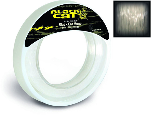 Black Cat Mono Leader 50m, 1.2mm 68kg