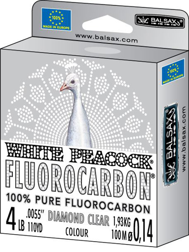 Bild von Balsax White Peacock Fluorocarbon 50m 0.40mm