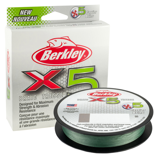 Bild von Berkley X5 Braid Low-Vis Green 150m, 0.17mm 17.0kg