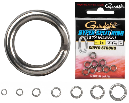 Bild von Gamakatsu Hyper Split Ring, vel.7 83kg (7ks)