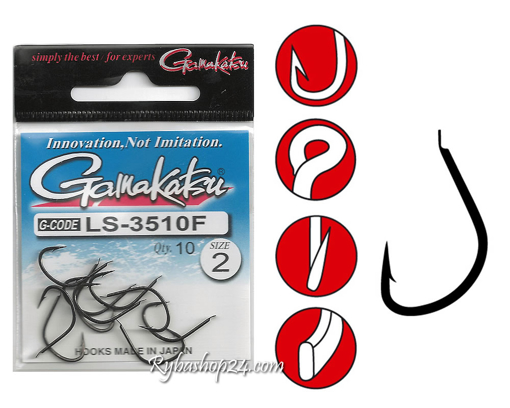 Bild von Gamakatsu LS-3510F Hook, vel.2/0 (8ks)