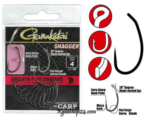 Bild von Gamakatsu G-Carp Snagger, vel.10