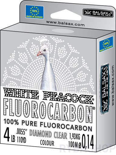 Bild von Balsax White Peacock Fluorocarbon 50m 0.30mm