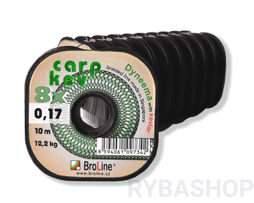 Bild von BroLine Carp Kev 8x 10m, 0.17mm 12,7kg