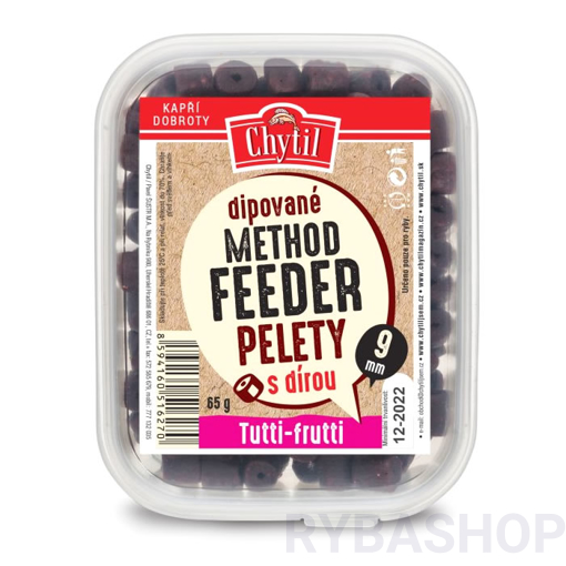 Obrázek z Method Feeder Pelety 9mm 65g - Tutti Frutti