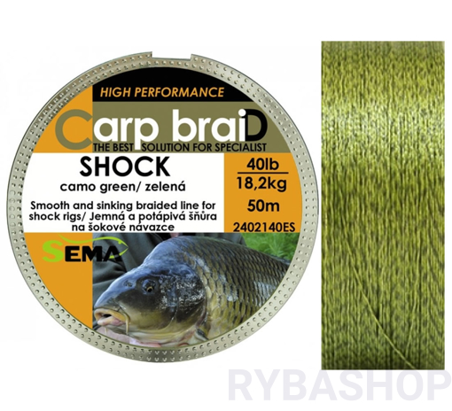 Picture of Sema Carp braiD Shock Camo 50m 30lbs/13.6kg