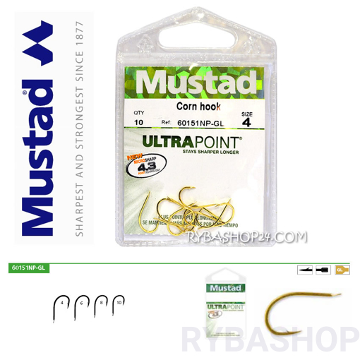 Mustad UltraPoint 60151NP-GL Corn