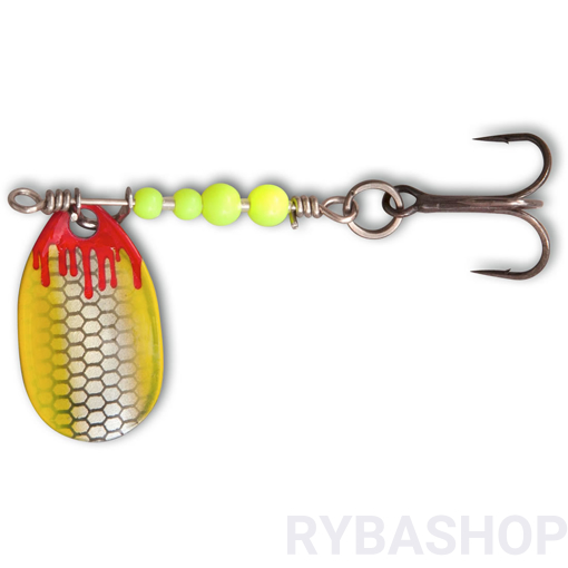 Obrazek Třpytka Magic Trout Bloody UL Spinner,pearl/yellow