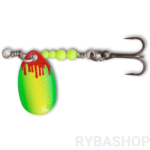 Obrazek Třpytka Magic Trout Bloody UL Spinner,yellow/green