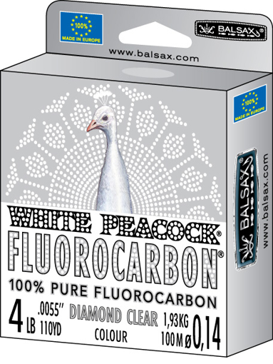 Bild von Balsax White Peacock Fluorocarbon 50m 0.42mm