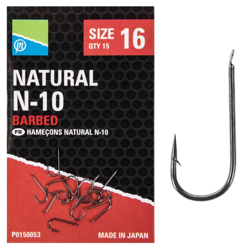 Obrázek z Preston Innovations Natural N-10 Hooks #18 15ks