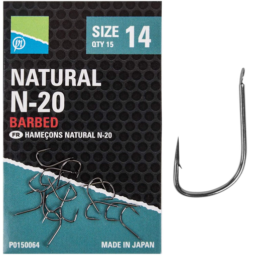 Obrázek z Preston Innovations Natural N-20 Hooks #18 15ks