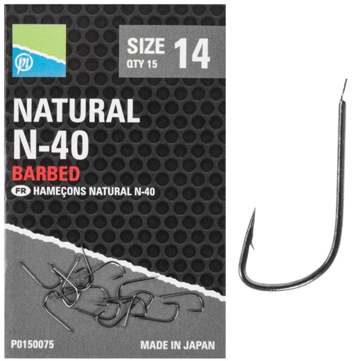 Obrázek z Preston Innovations Natural N-40 Hooks #16 15ks