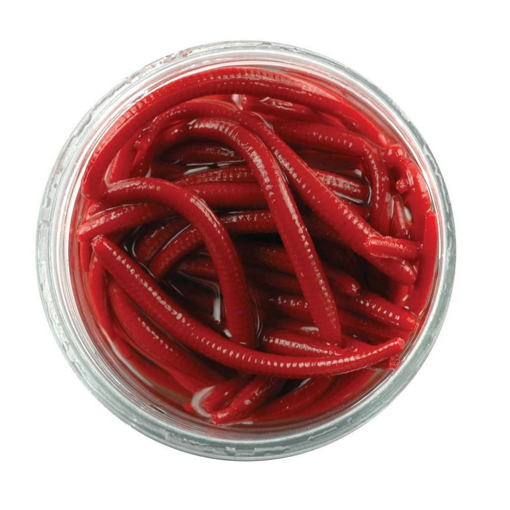 Berkley Gulp Alive Angle Worm-RED Wiggler