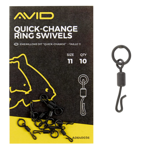 Bild von Avid Carp Outline Quick Change Ring Swivels #11