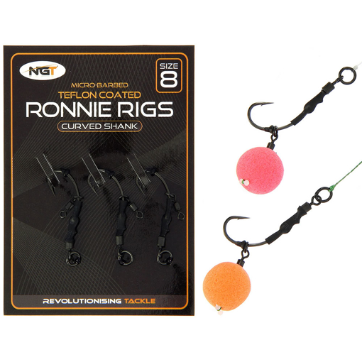 Bild von Montáž NGT Micro Barbed Ronnie Rigs #8 (3ks)