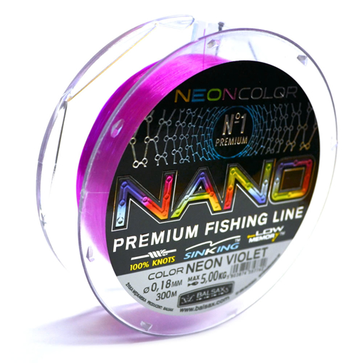 Image sur Balsax Nano Neon Violet 300m 0.32mm 13.0kg