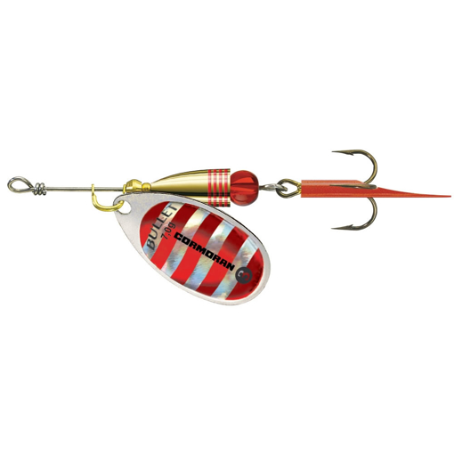 Obrazek Cormoran Bullet #4 12.5g silver/red stripes