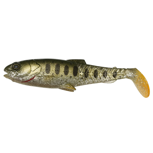 Obrazek SG Craft Cannibal Paddletail 8.5cm Olive Silver Smolt