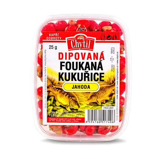 Bild von Dipovaná foukaná kukuřice 25g Jahoda