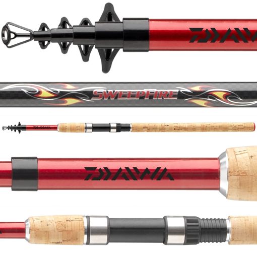 Daiwa Sweepfire Tele Spin - Telescopic Spinning Fishing Rods