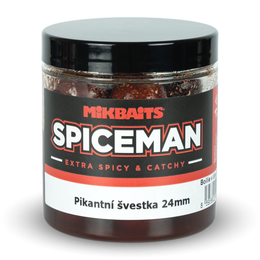 Bild von Spiceman boilie v dipu 250ml Pikantní švestka 24mm