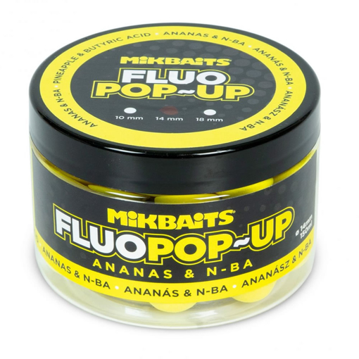 Plovoucí fluo boilie 150ml Ananas N-BA 14mm