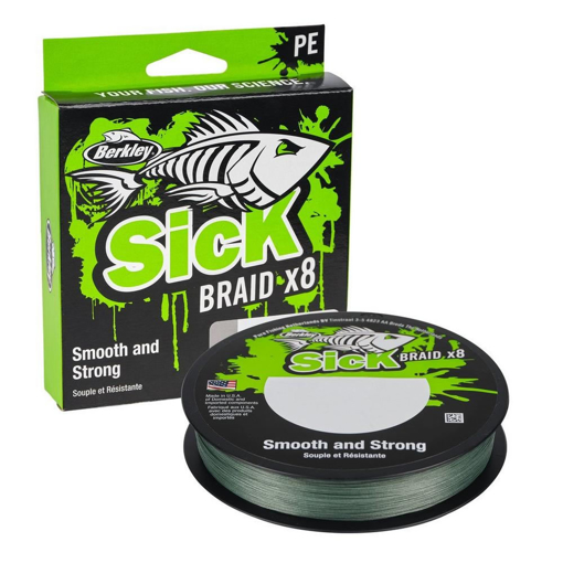 Bild von Berkley Sick Braid x8 Moss Green 150m 0.06mm 5.4kg