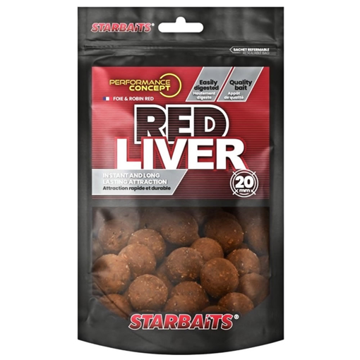 Starbaits Concept Boilie Red Liver 200g 20mm