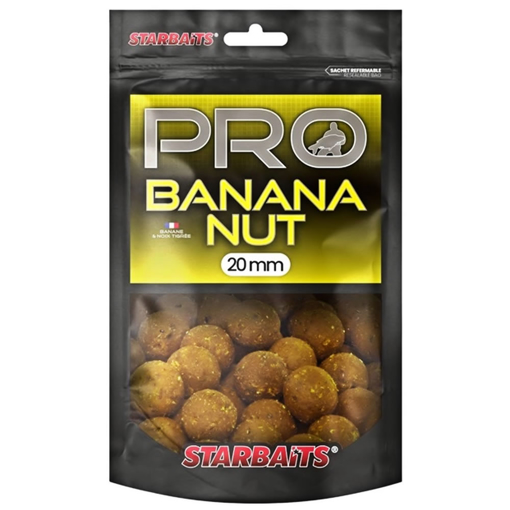 Starbaits Probiotic Boilie Banana Nut 200g 24mm