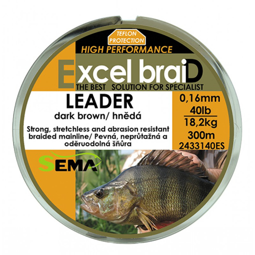 Šňůra Excel braiD Leader 300m 0.20mm 29.5kg