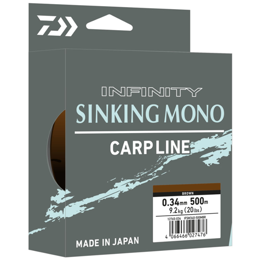 Obrazek Daiwa Infinity Sinking Mono 500m Brown 0.37mm 10.1