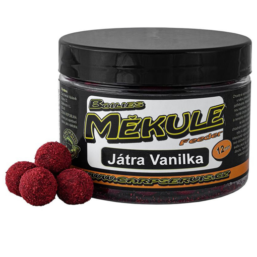 Obrazek Boilies Měkule Feeder 100g 12mm Játra-Vanilka