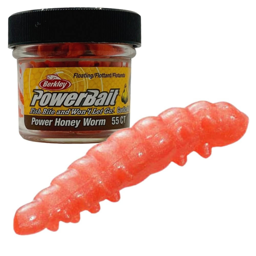 Berkley PowerBait Power Honey Worm Garlic Orange 25mm 55ks