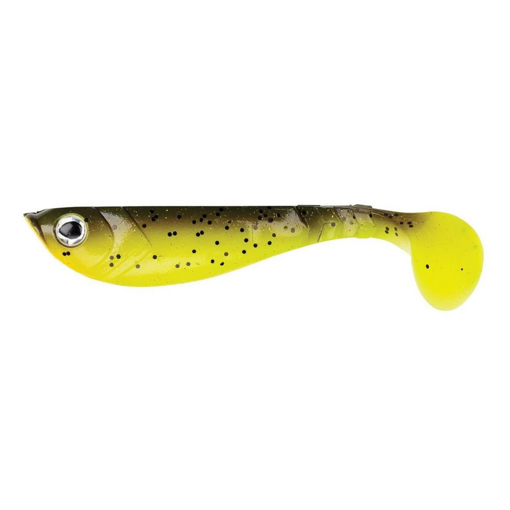 Bild von Berkley Pulse Shad 8cm 4pcs Brown Chartreuse