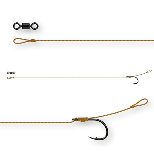 Obrázek z DAM Tactix Classic Rig #6 20cm 25lb 2ks